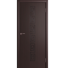 Дверь деревянная межкомнатная шпон Греция венге ДГ
